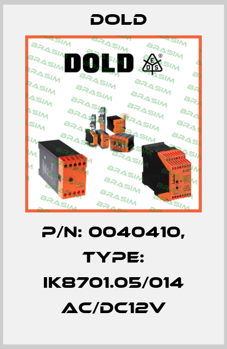 p/n: 0040410, Type: IK8701.05/014 AC/DC12V Dold