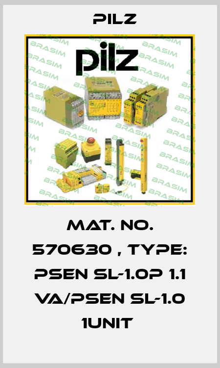 Mat. No. 570630 , Type: PSEN sl-1.0p 1.1 VA/PSEN sl-1.0 1unit  Pilz