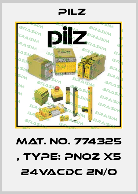 Mat. No. 774325 , Type: PNOZ X5 24VACDC 2n/o Pilz