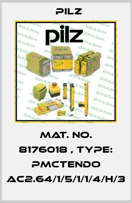 Mat. No. 8176018 , Type: PMCtendo AC2.64/1/5/1/1/4/H/3 Pilz