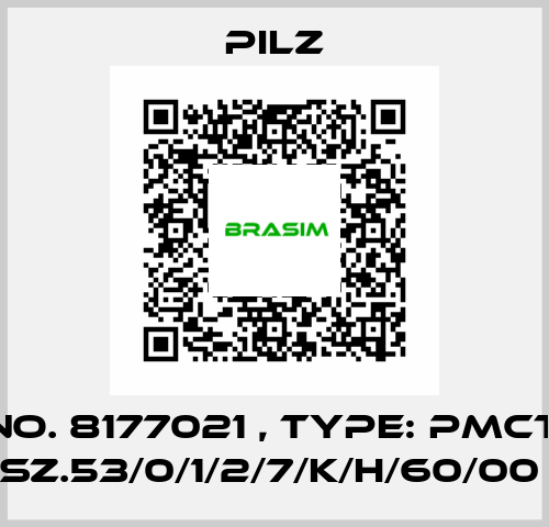 Mat. No. 8177021 , Type: PMCtendo SZ.53/0/1/2/7/K/H/60/00  Pilz