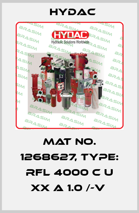 Mat No. 1268627, Type: RFL 4000 C U XX A 1.0 /-V  Hydac