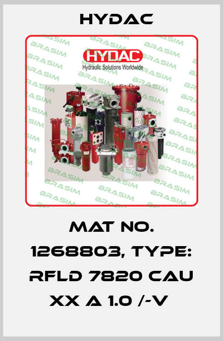 Mat No. 1268803, Type: RFLD 7820 CAU XX A 1.0 /-V  Hydac
