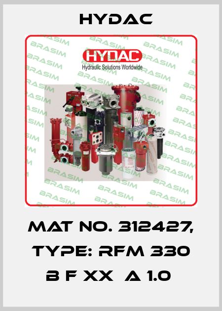 Mat No. 312427, Type: RFM 330 B F XX  A 1.0  Hydac