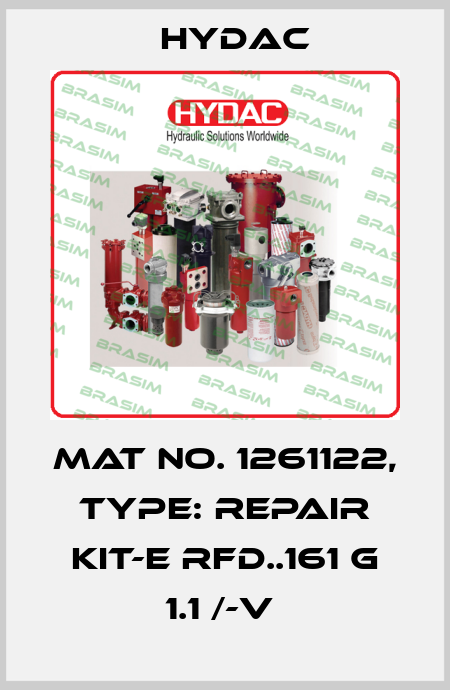 Mat No. 1261122, Type: REPAIR KIT-E RFD..161 G 1.1 /-V  Hydac
