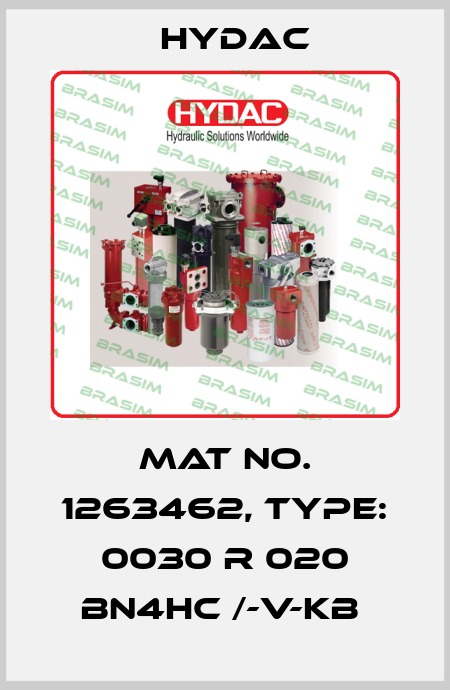 Mat No. 1263462, Type: 0030 R 020 BN4HC /-V-KB  Hydac
