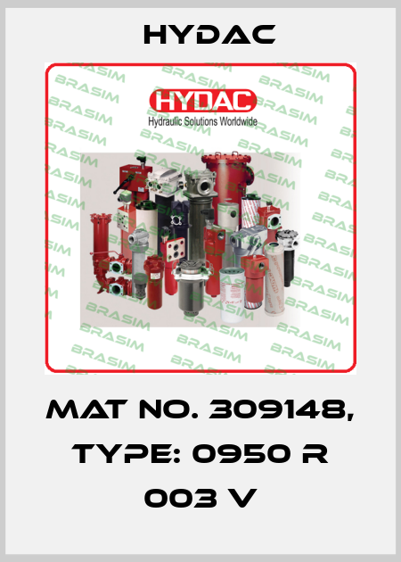Mat No. 309148, Type: 0950 R 003 V Hydac