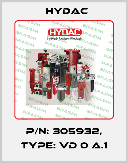 P/N: 305932, Type: VD 0 A.1 Hydac