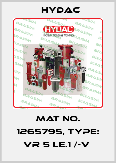 Mat No. 1265795, Type: VR 5 LE.1 /-V  Hydac