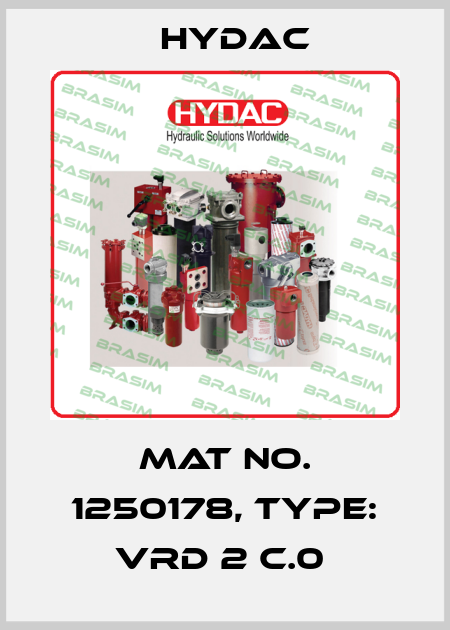Mat No. 1250178, Type: VRD 2 C.0  Hydac