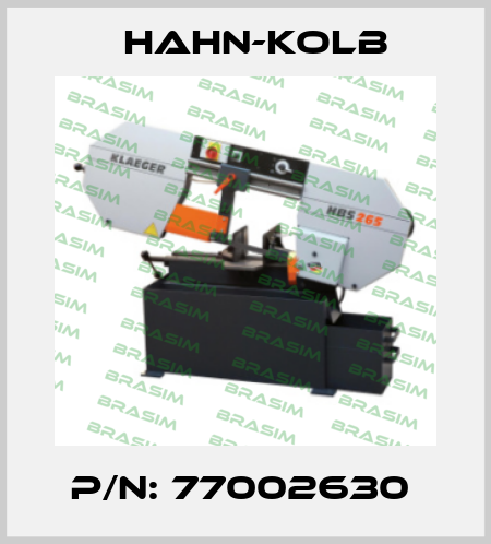 P/N: 77002630  Hahn-Kolb