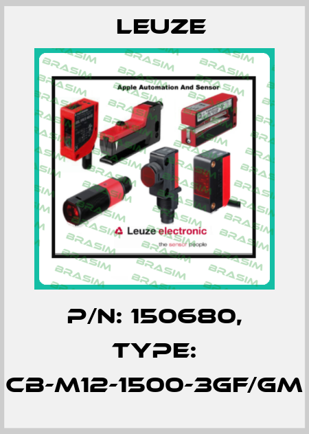 p/n: 150680, Type: CB-M12-1500-3GF/GM Leuze