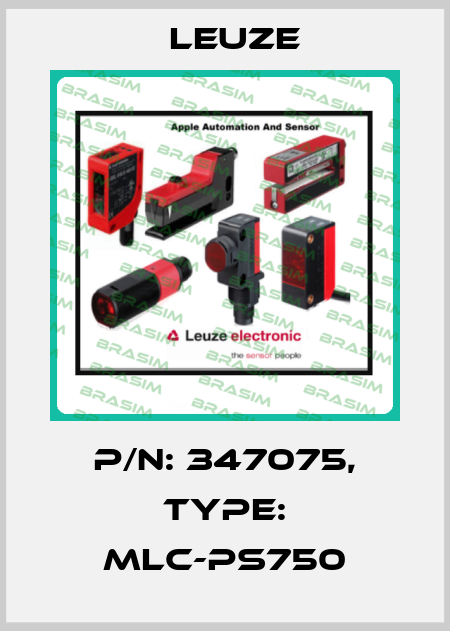p/n: 347075, Type: MLC-PS750 Leuze
