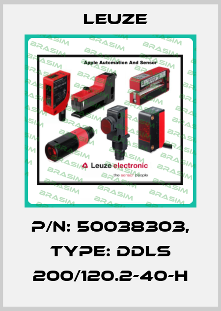 p/n: 50038303, Type: DDLS 200/120.2-40-H Leuze