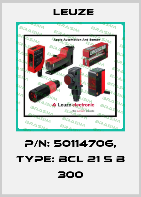 p/n: 50114706, Type: BCL 21 S B 300 Leuze