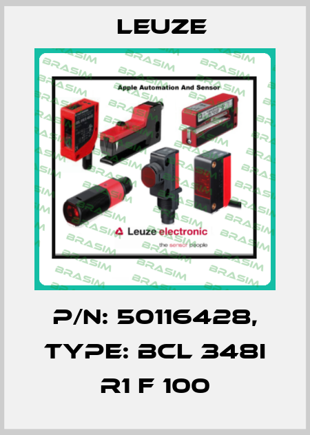 p/n: 50116428, Type: BCL 348i R1 F 100 Leuze