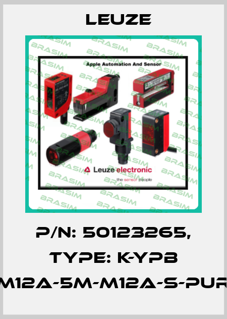 p/n: 50123265, Type: K-YPB M12A-5m-M12A-S-PUR Leuze