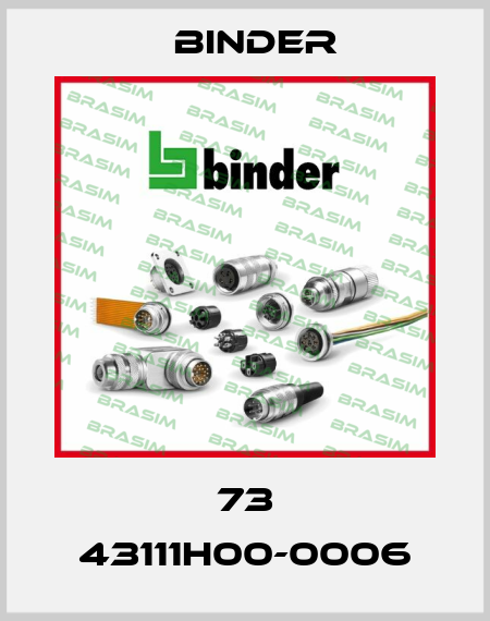 73 43111H00-0006 Binder