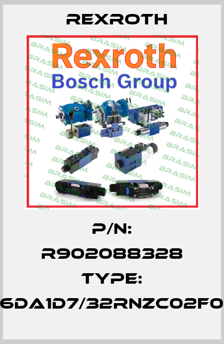 P/N: R902088328 Type: A4VG56DA1D7/32RNZC02F023SH-S Rexroth