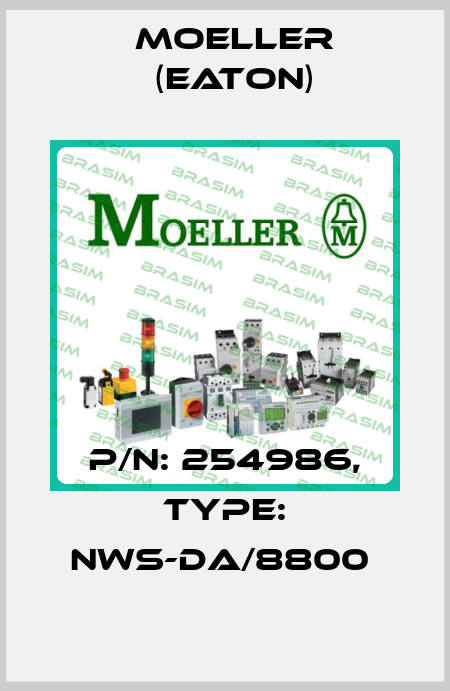 P/N: 254986, Type: NWS-DA/8800  Moeller (Eaton)