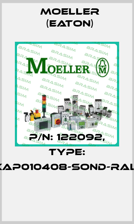 P/N: 122092, Type: XAP010408-SOND-RAL*  Moeller (Eaton)