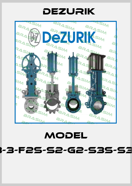 MODEL VPB-3-F2S-S2-G2-S3S-S3-S9.  DeZurik