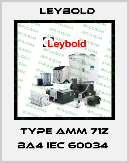 Type AMM 71Z BA4 IEC 60034  Leybold