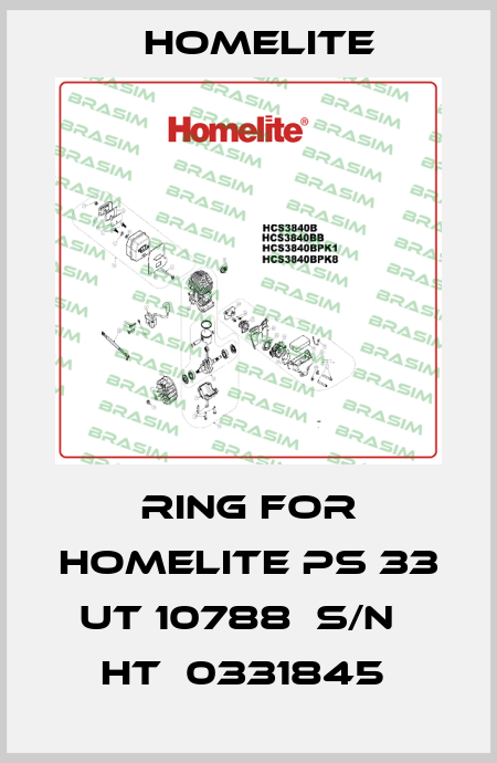 Ring for HOMELITE PS 33  UT 10788  S/N   HT  0331845  Homelite