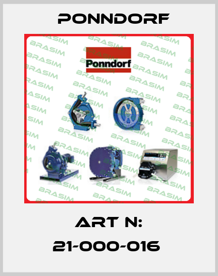 ART N: 21-000-016  Ponndorf