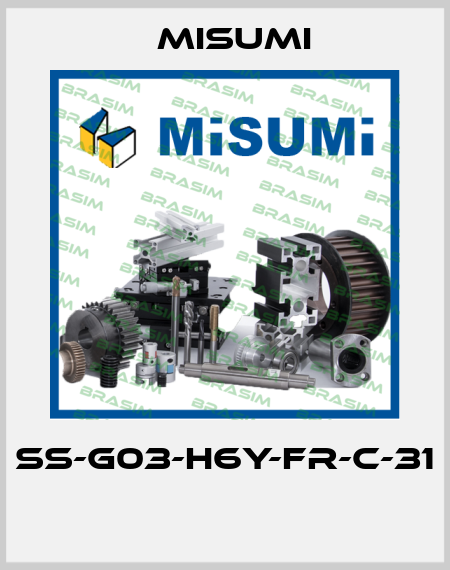 SS-G03-H6Y-FR-C-31  Misumi