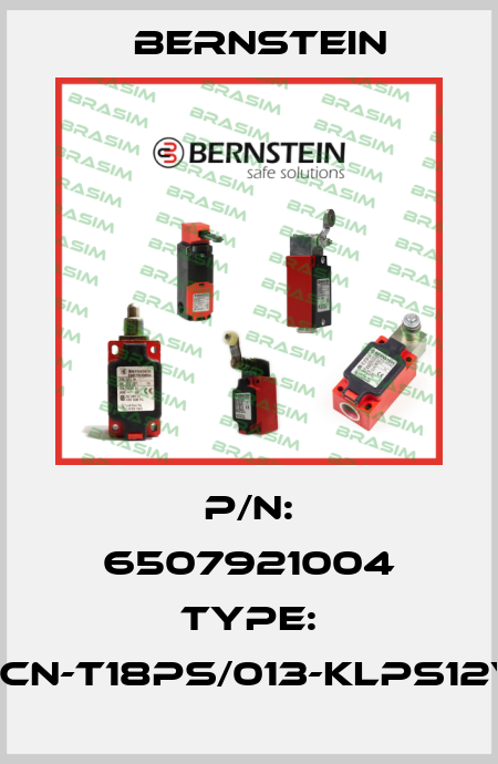 P/N: 6507921004 Type: KCN-T18PS/013-KLPS12V Bernstein