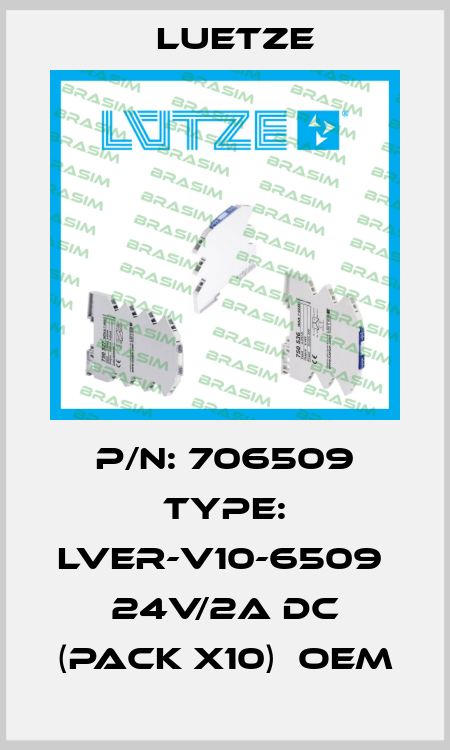 P/N: 706509 Type: LVER-V10-6509  24V/2A DC (pack x10)  OEM Luetze