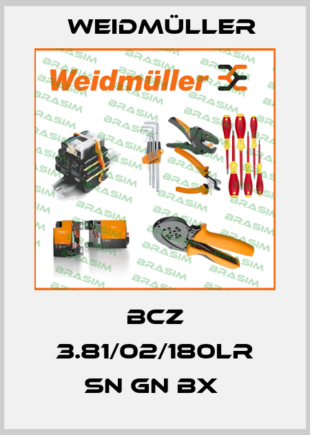 BCZ 3.81/02/180LR SN GN BX  Weidmüller