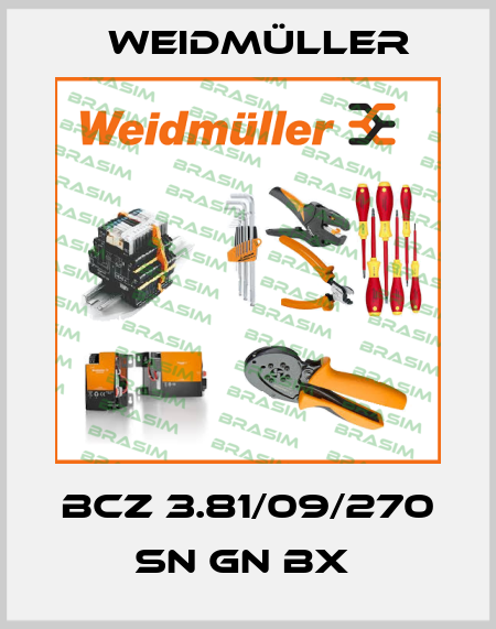 BCZ 3.81/09/270 SN GN BX  Weidmüller