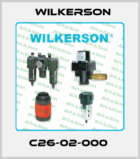 C26-02-000  Wilkerson