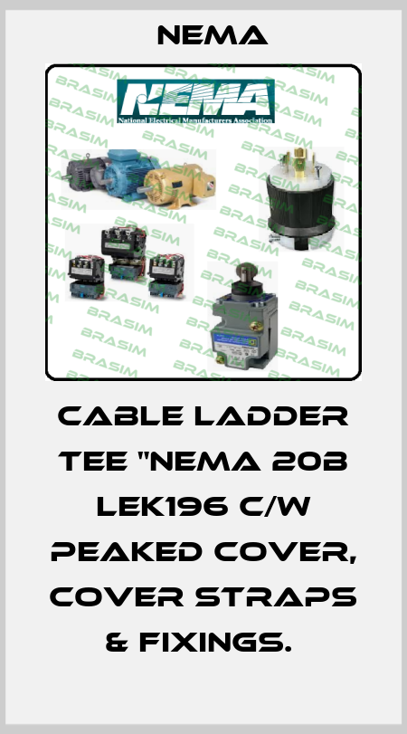 CABLE LADDER TEE "NEMA 20B LEK196 C/W PEAKED COVER, COVER STRAPS & FIXINGS.  Nema