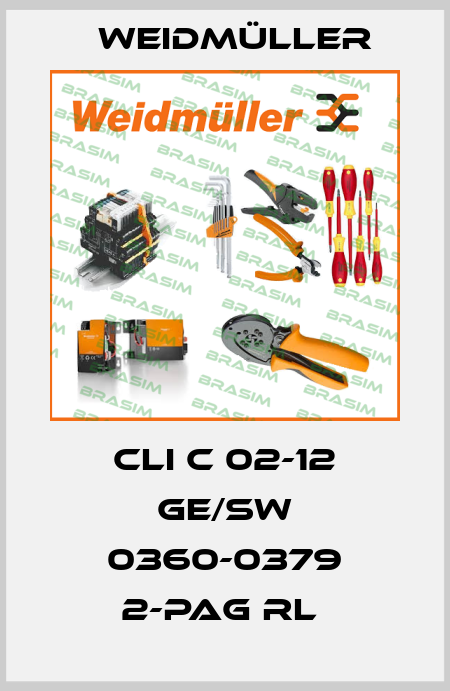 CLI C 02-12 GE/SW 0360-0379 2-PAG RL  Weidmüller