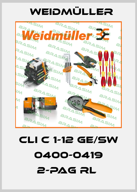 CLI C 1-12 GE/SW 0400-0419 2-PAG RL  Weidmüller