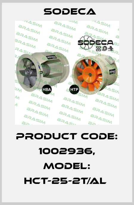 Product Code: 1002936, Model: HCT-25-2T/AL  Sodeca