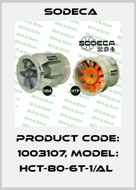 Product Code: 1003107, Model: HCT-80-6T-1/AL  Sodeca