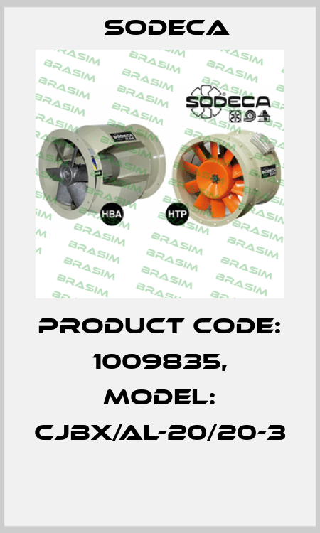 Product Code: 1009835, Model: CJBX/AL-20/20-3  Sodeca