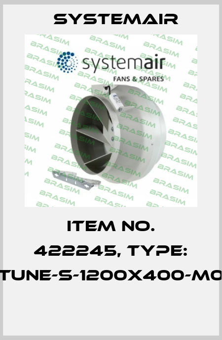Item No. 422245, Type: TUNE-S-1200x400-M0  Systemair