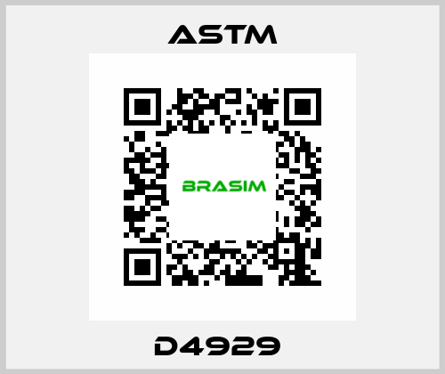 D4929  Astm