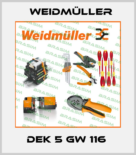 DEK 5 GW 116  Weidmüller