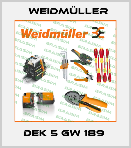 DEK 5 GW 189  Weidmüller