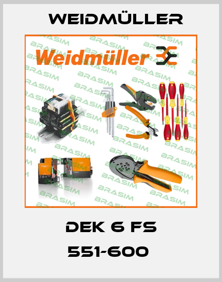 DEK 6 FS 551-600  Weidmüller