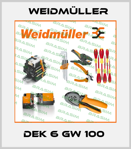 DEK 6 GW 100  Weidmüller
