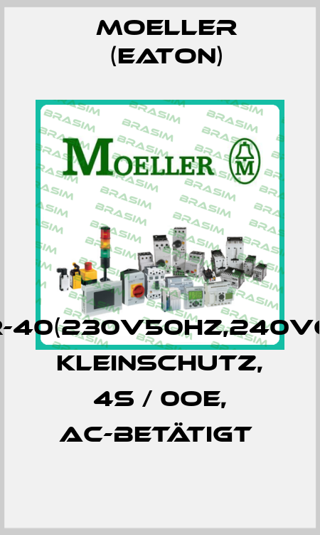 DILER-40(230V50HZ,240V60HZ) KLEINSCHUTZ, 4S / 0OE, AC-BETÄTIGT  Moeller (Eaton)