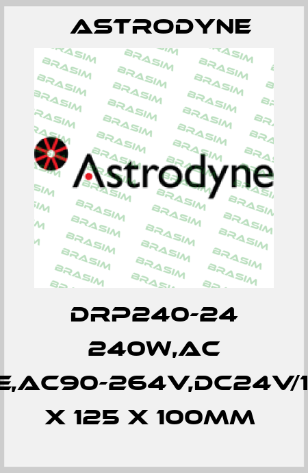 DRP240-24 240W,AC 1PHASE,AC90-264V,DC24V/10A,126 X 125 X 100MM  Astrodyne