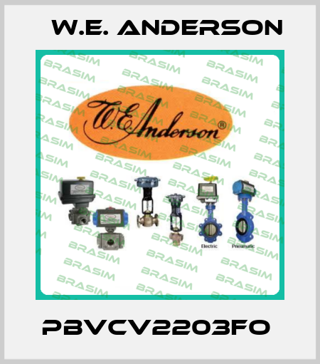PBVCV2203FO  W.E. ANDERSON